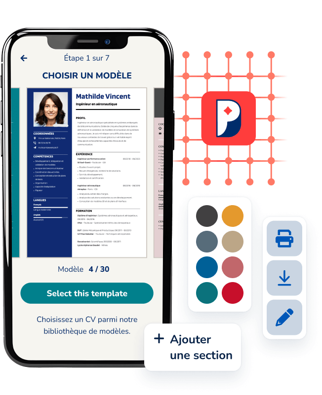 CV designer Mon CV Parfait